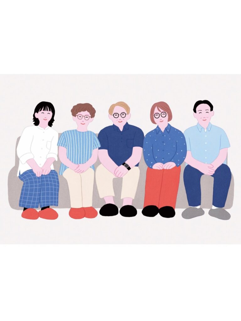 イラストレーター john_danon さんが描いたフィンチアンドホームのスタッフ似顔絵